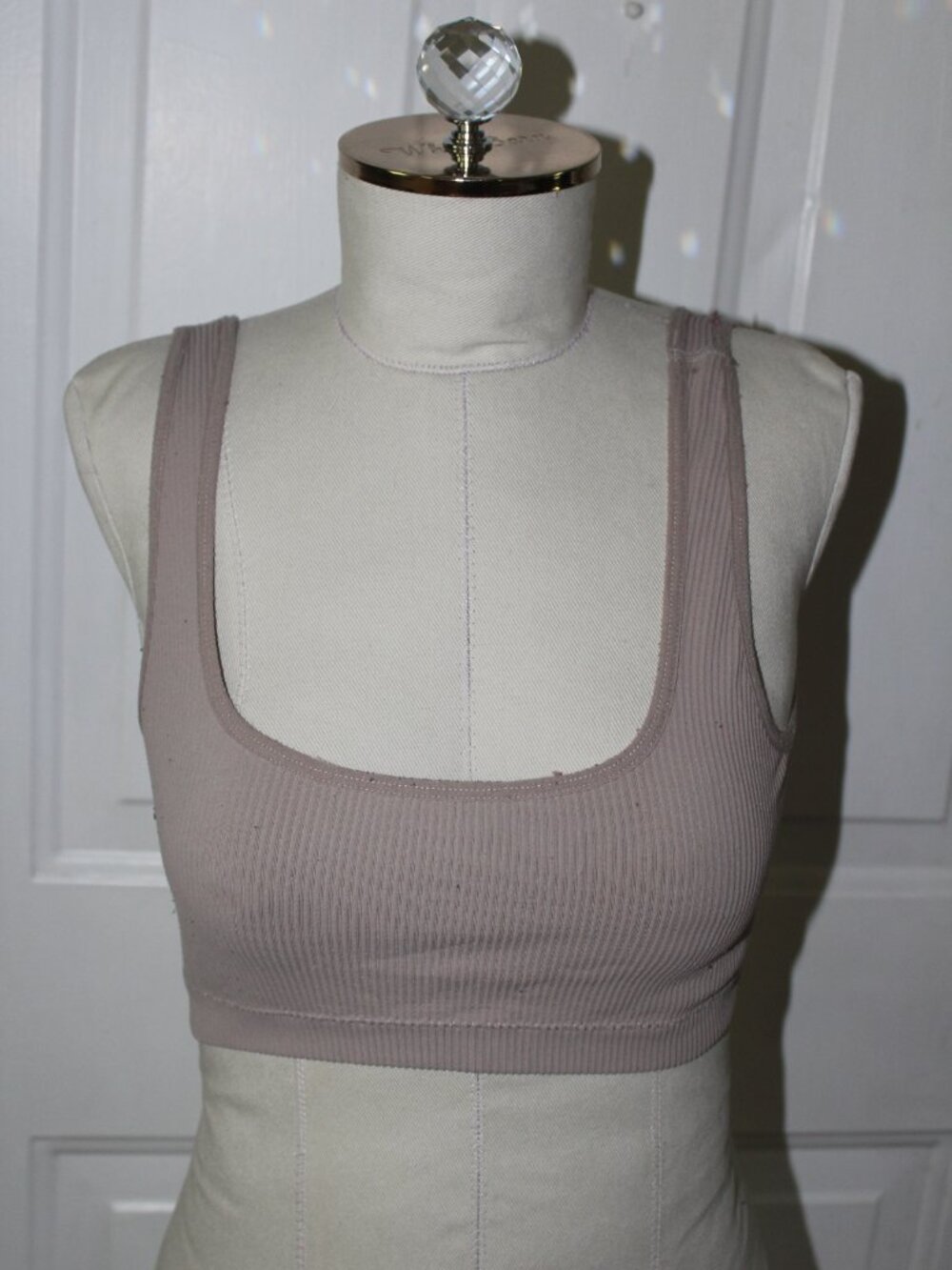 Ribbed bra top